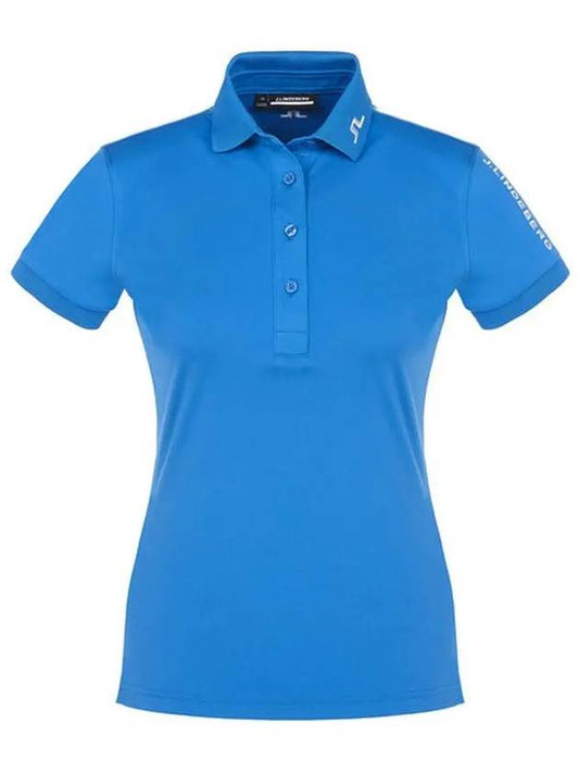 Women's Tour Tech Golf Polo Shirt Blue - J.LINDEBERG - BALAAN 2