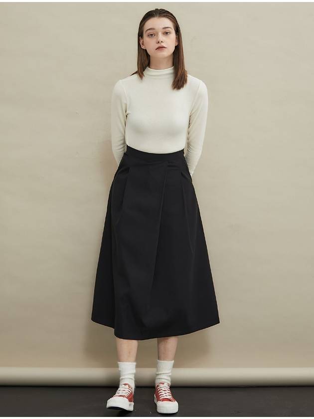 Pintuck A line long skirt Black - MANAVIS7 - BALAAN 3