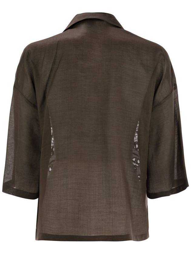 LEGNO - Boxy shirt in ramie canvas - MAX MARA - BALAAN 2