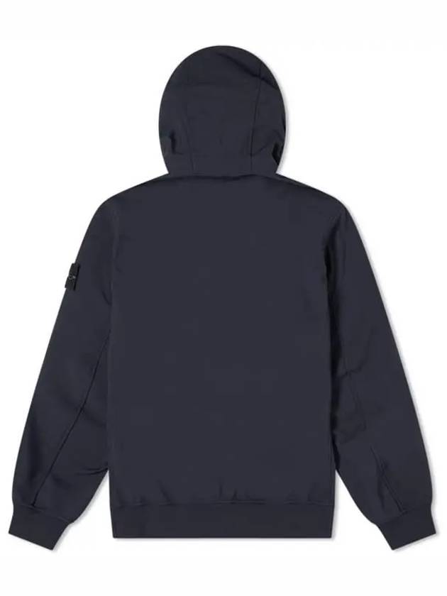 Wappen Patch Soft Shell R Fleece Hooded Jacket Navy - STONE ISLAND - BALAAN 7