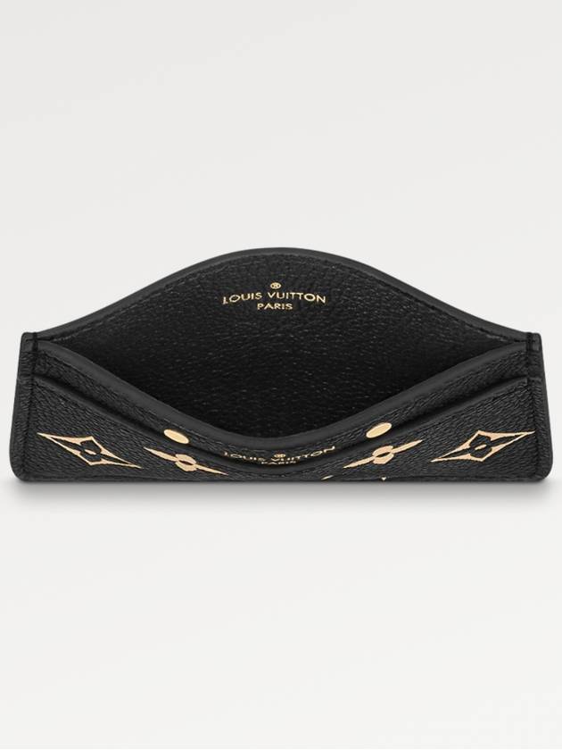 Monogram Empreinte Leather Card Wallet Black - LOUIS VUITTON - BALAAN 5