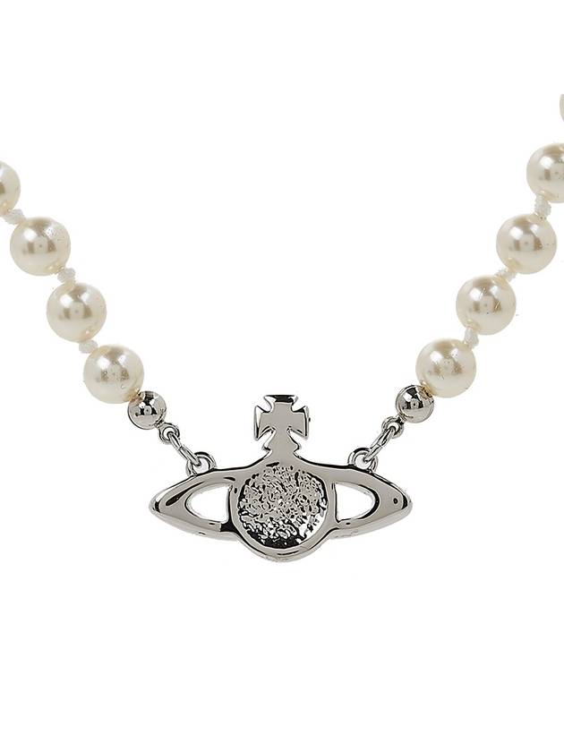 Mini Bas Relief Pearl Necklace Cream - VIVIENNE WESTWOOD - BALAAN 5