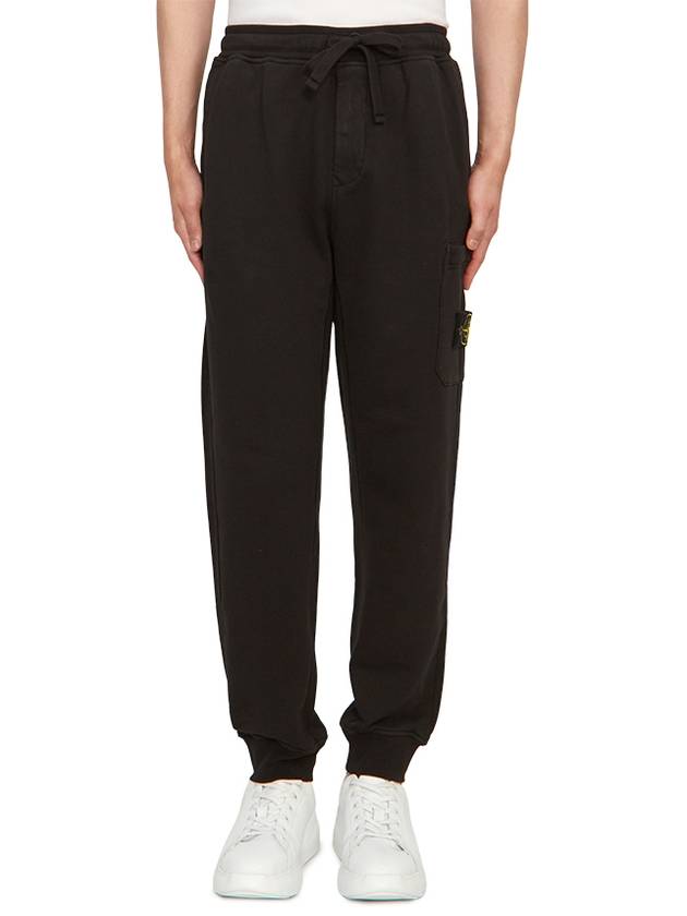 Wappen Patch Drawstring Track Pants Black - STONE ISLAND - BALAAN 2