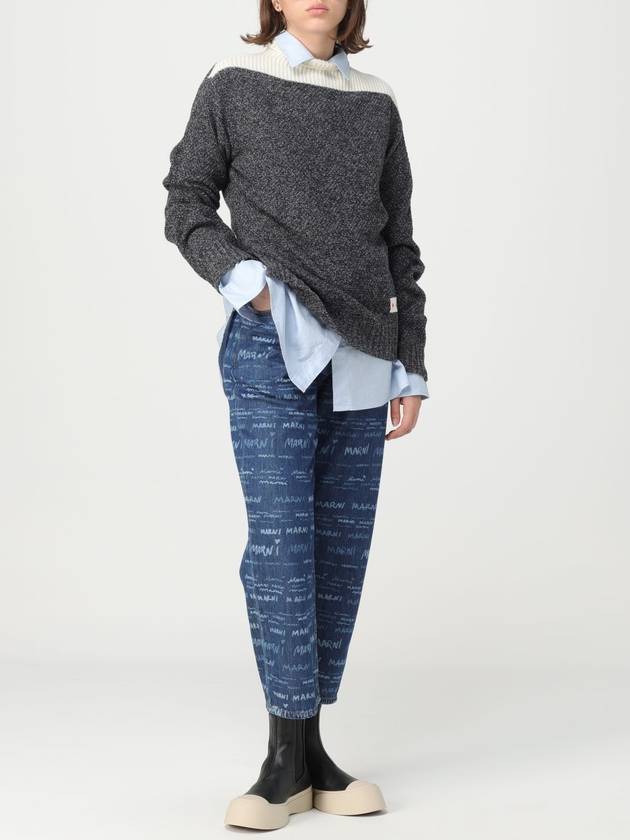 Jeans Marni in denim con logo all over - MARNI - BALAAN 2