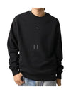 Boxy Micro Logo Sweatshirt Black - A.P.C. - BALAAN 2