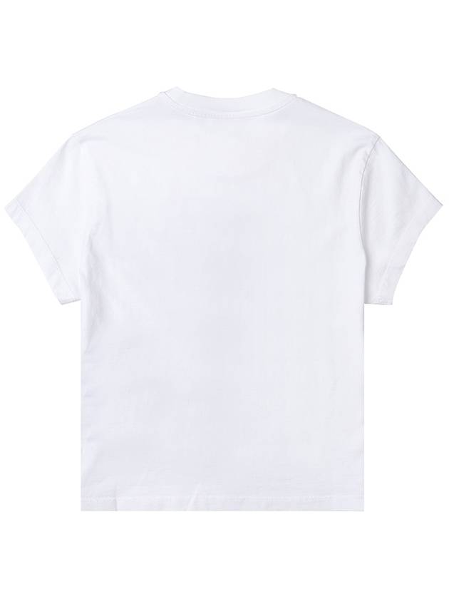 Pedro Heart Logo Printing Short Sleeve T-Shirt White - OFF WHITE - BALAAN 3