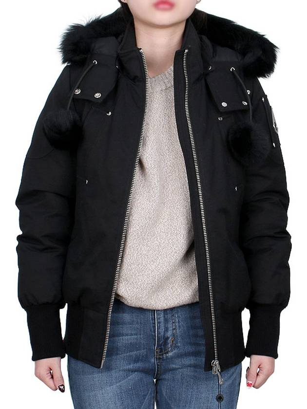 Orginal Debbie Shearling Bomber Jacket Black - MOOSE KNUCKLES - BALAAN 4