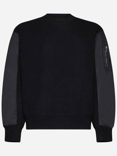 Hybrid nylon sleeve sweater - NEIL BARRETT - BALAAN 1