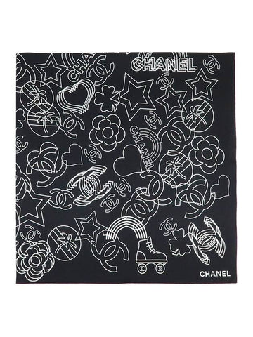 Camellia Square Silk Scarf AA9642 B14957 NT214 - CHANEL - BALAAN 1