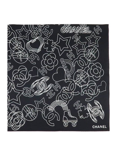 Camellia Square Silk Scarf AA9642 B14957 NT214 - CHANEL - BALAAN 1