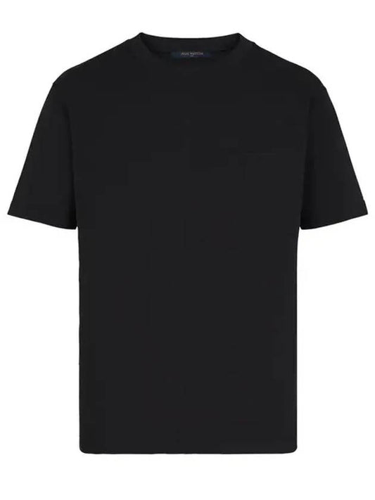 Men's Half Damier Pocket Short Sleeve T-Shirt Black - LOUIS VUITTON - BALAAN 1