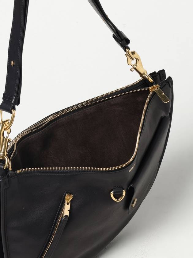 Shield Twin Leather Shoulder Bag Black - BURBERRY - BALAAN 7