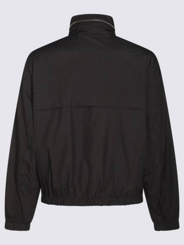 Alexandre Mattiussi Logo Print Windbreaker Black - AMI - BALAAN 3