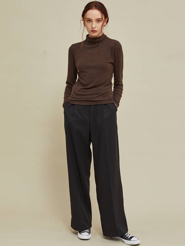 FW Long Wide Slacks Black - MANAVIS7 - BALAAN 3