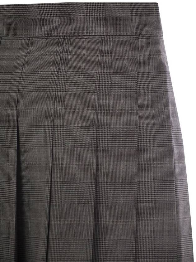 ALCUNO - Pleated short skirt in wool blend - MAX MARA - BALAAN 4