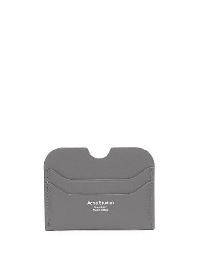 Silver Logo Card Wallet Dark Grey - ACNE STUDIOS - BALAAN 2