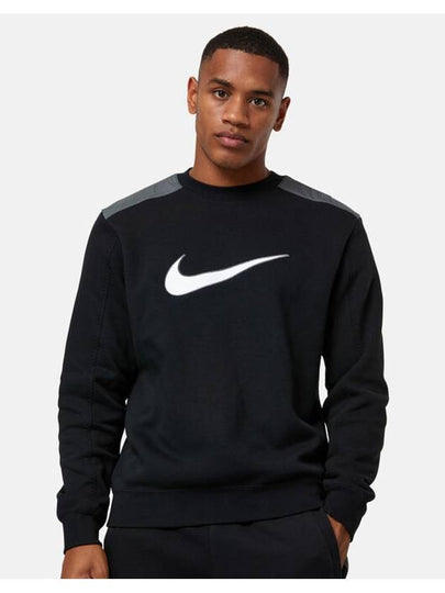 Sportswear Fleece Crew Neck Sweatshirt Black - NIKE - BALAAN 2