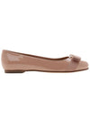 Salvatore Barina Patent Ballerina Pink - SALVATORE FERRAGAMO - BALAAN.