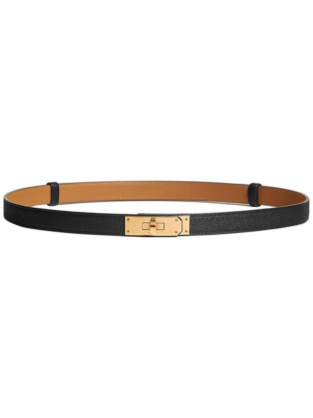 Women's Kelly 18 Leather Belt Black - HERMES - BALAAN 2