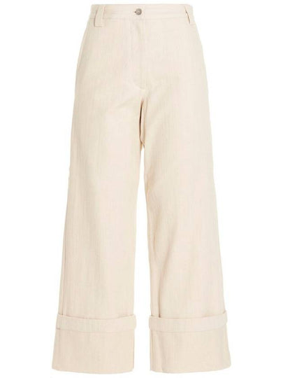 Cotton Wide Pants White - MONCLER - BALAAN 2