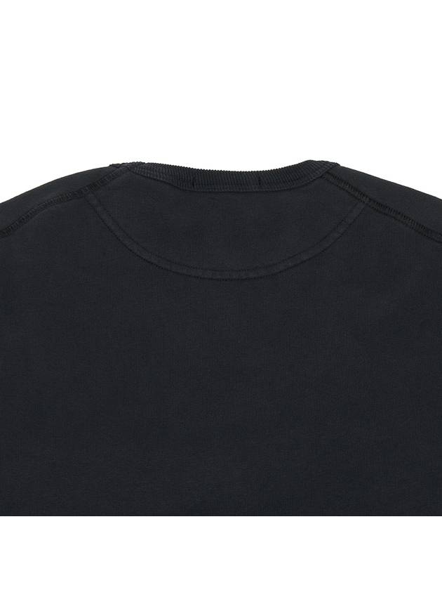 Kids Organic Cotton Fleece Sweatshirt Black - STONE ISLAND - BALAAN 5