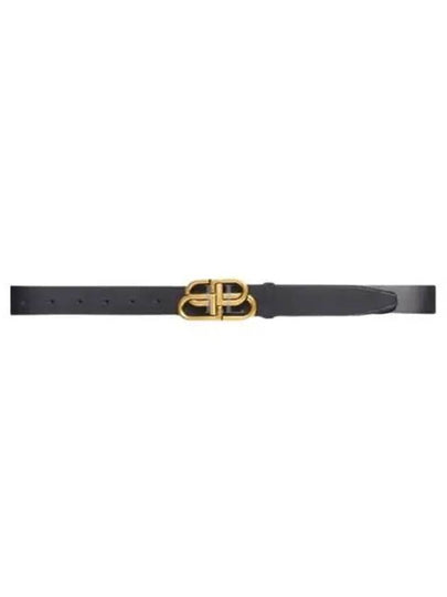 BB Logo Leather Belt Black - BALENCIAGA - BALAAN 2