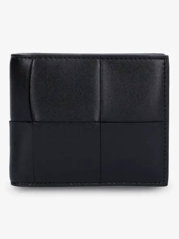 Intrecciato Coin Pocket Half Wallet Black - BOTTEGA VENETA - BALAAN 2