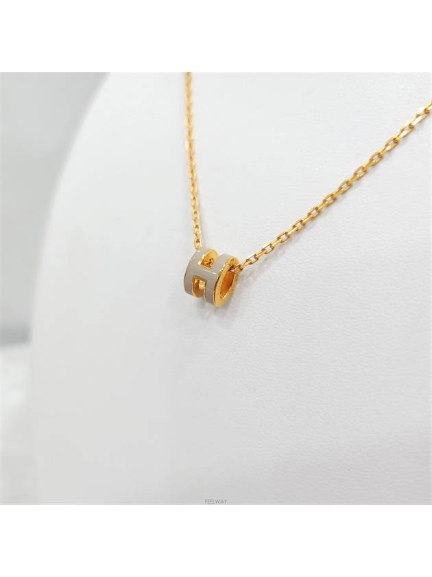 Lux You New Product Mini Pop Ache Necklace Rose Gold Marron Glasse H147992FO55 - HERMES - BALAAN 4