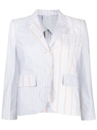 Patchwork Striped Crop Blazer FBC646HF0526825 - THOM BROWNE - BALAAN 2