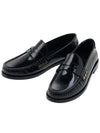 Monogram Penny Leather Loafer Black - SAINT LAURENT - BALAAN 2