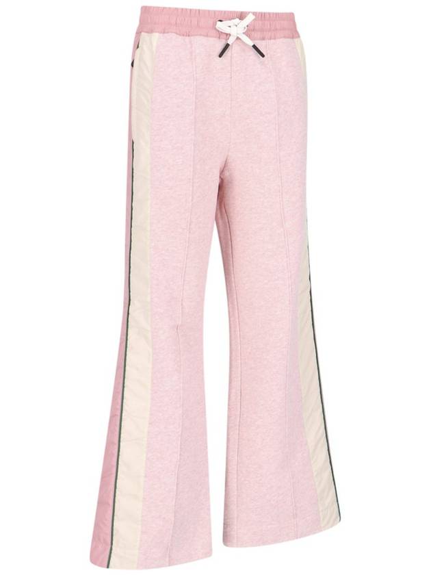 Grenoble Fleece Track Pants Pink - MONCLER - BALAAN 3