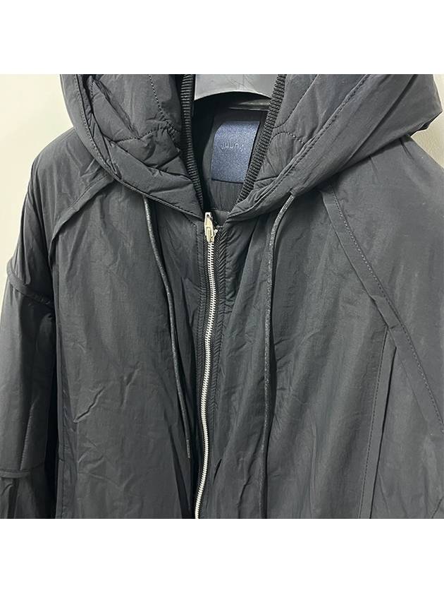 Nylon hooded zip-up jumper black JC3941P315 - JUUN.J - BALAAN 5
