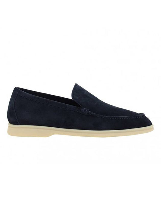 Summer Walk Suede Loafers Navy - LORO PIANA - BALAAN 1