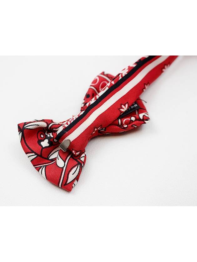 Bow tie choker scarf red bag decoration - HERMES - BALAAN 5