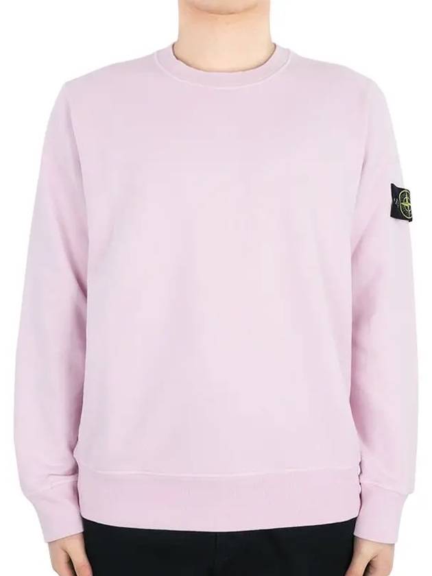 Wappen Patch Garment Dyed Sweatshirt Pink - STONE ISLAND - BALAAN 3