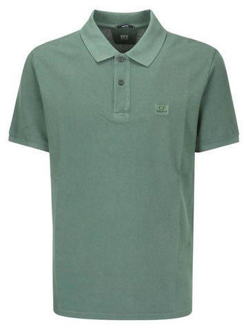 24/1 Piquet Resist Dyed Polo Shirt Green - CP COMPANY - BALAAN 1