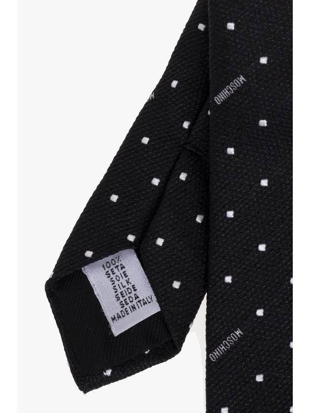 Moschino Silk Tie, Men's, Black - MOSCHINO - BALAAN 4