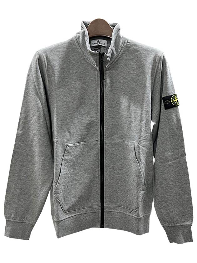 Kids Waffen Patch Fleece Zip up Jacket 14 Melange Gray 781661440 V0M64 - STONE ISLAND - BALAAN 2