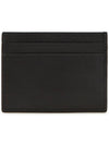 Embossed Leather Card Wallet Black - SAINT LAURENT - BALAAN 3