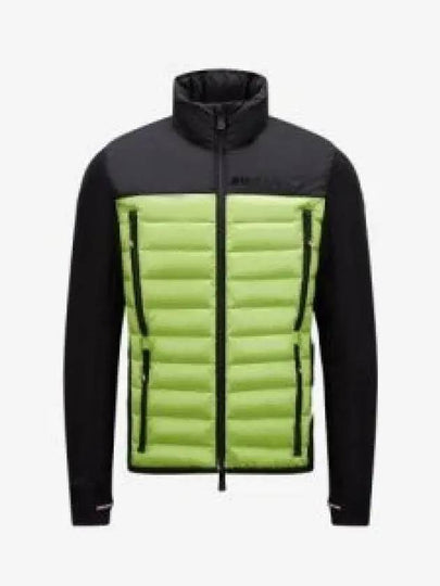 Grenoble Logo Patch Funnel Zip-Up Jacket Black Green - MONCLER - BALAAN 2