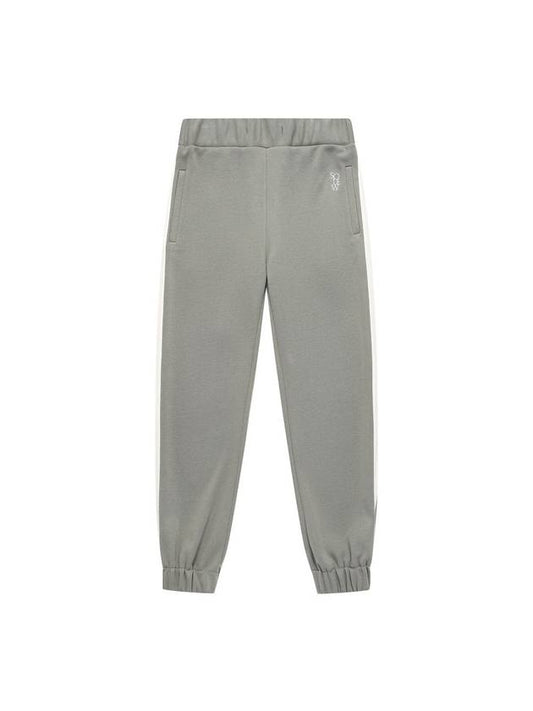 Men's Logo Point Track Pants Grey - SOLEW - BALAAN 2