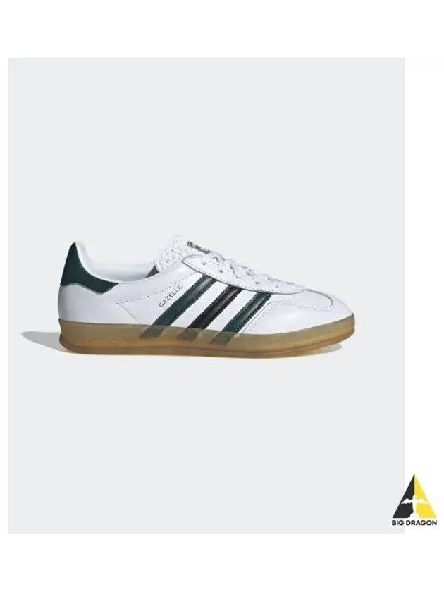 Gazelle Indoor Leather Low Top Sneakers White - ADIDAS - BALAAN 2