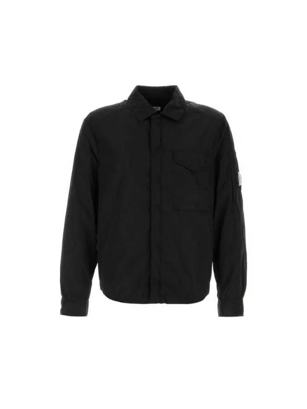 Chrome-R Lens Over Long Sleeve Shirt Black - CP COMPANY - BALAAN 2