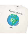 Fantastic Green Sustainable Cotton Short Sleeve T-Shirt Ivory - MSGM - BALAAN 7