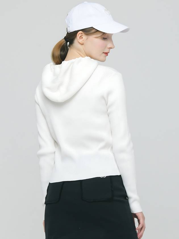 Doyou Know MC Women s Hooded Span Rib Tissue White Cardigan DO6242KT13 1 - DOYOUKNOWMC GOLF WEAR - BALAAN 5