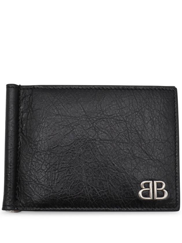 Logo Money Clip Half Wallet Black - BALENCIAGA - BALAAN 2