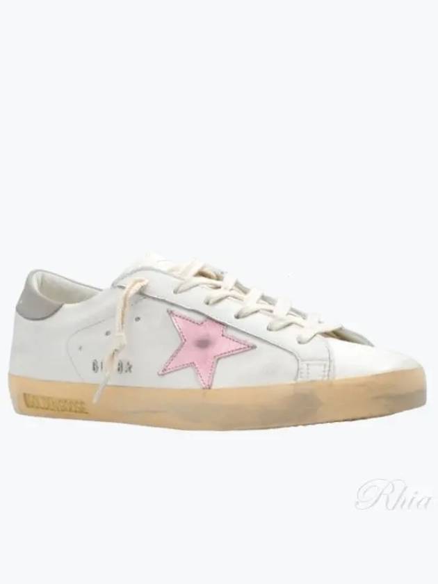 Women's Superstar Low Top Sneakers Pink Metallic Dove Grey Star - GOLDEN GOOSE - BALAAN 2