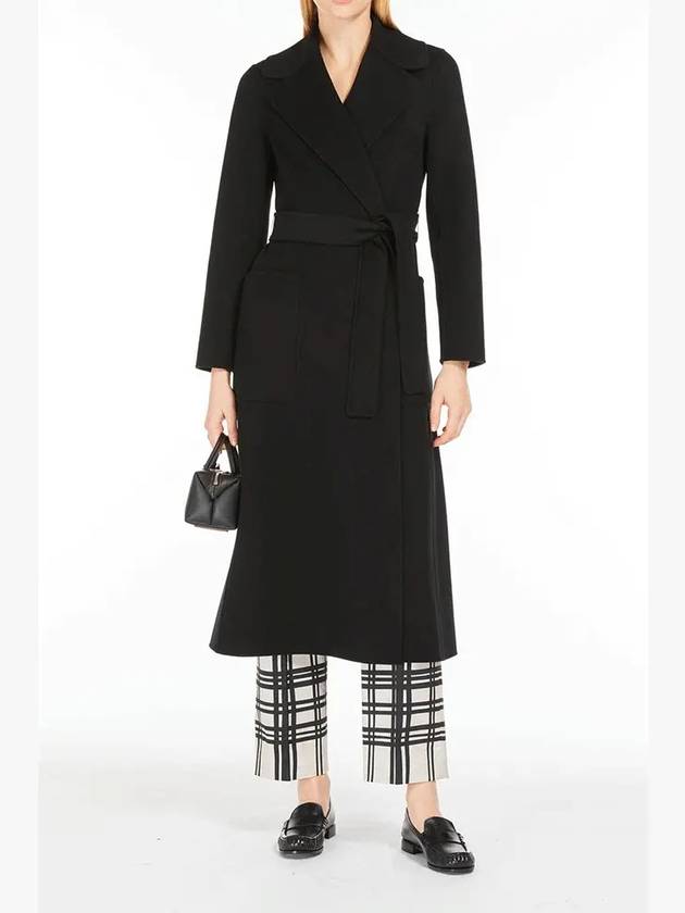 Paolore Virgin Wool Single Coat Black - MAX MARA - BALAAN 4