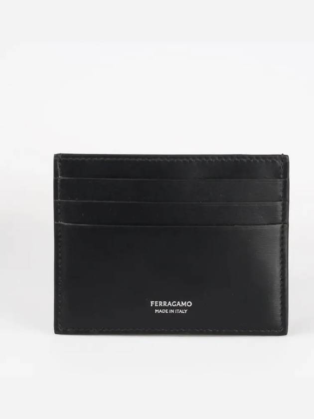 Logo Card Wallet Black - SALVATORE FERRAGAMO - BALAAN 2