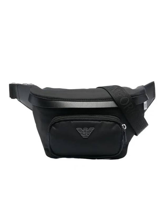 Logo Nylon Belt Bag Black - EMPORIO ARMANI - BALAAN 1